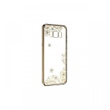 Husa Samsung Galaxy S8 Plus G955 Devia Silicon Joyous Champagne Gold (Cristale Swarovski&reg;, electropl