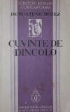 CUVINTE DE DINCOLO