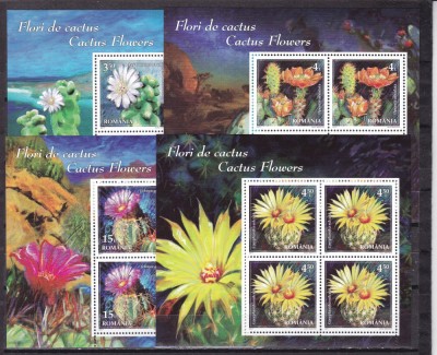 Romania 2017 flori cactusi minicoli MNH foto