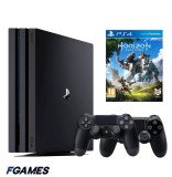 Consola Sony Playstation 4 Pro Ps4 1tb + Doua Controllere + Horizon Zero Dawn PlayStation 4, Second-Hand