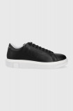 Cumpara ieftin Armani Exchange sneakers din piele culoarea negru