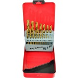 Trusa cu burghie din titan 1-10mm