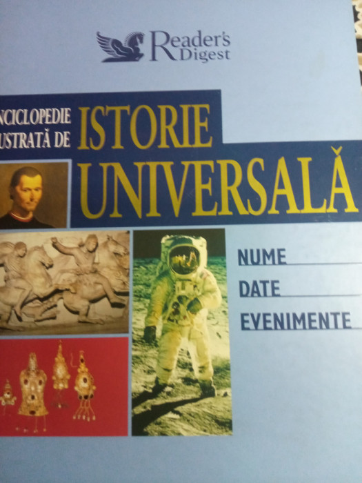 Enciclopedie ilustrata de istorie universala,reader s digest,nou,70 lei