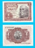 Spania (p#144) 1 Peseta 1953 &#039;Marchizul din Santa Cruz&#039; aUNC serie: I 7172108