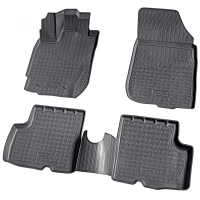 Set de 4 covorase cauciuc 3D stil tavita premium pentru Dacia Duster I 2010-2017 foto