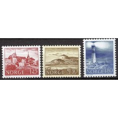 Norvegia 1977 - Cladiri, far, serie neuzata