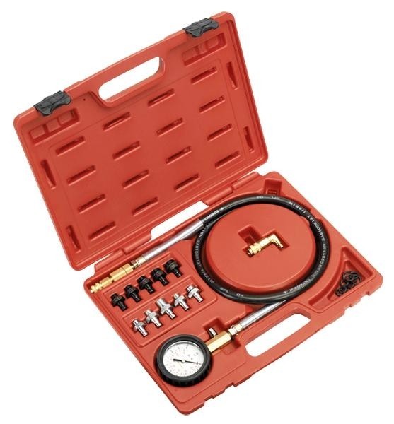 Tester presiune ulei cu set conectori 75mm 1200mm Tester presiune ulei cu set conectori 75mm 1200mm