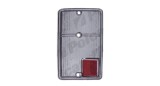 Dispersor lampa spate Fiat 126 P, 1972-2000, echipare FL, montare spate, dreapta, dispersor de plastic; alb, fumuriu; Tuning; Omologare ECE, L-Series