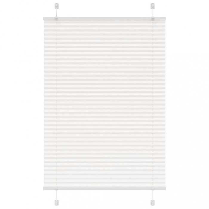 Jaluzea plisată alb 100x150cm Lățime țesătură 99,4cm poliester