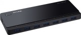 HUB extern TP-LINK, porturi USB: USB 3.0 x 7, conectare prin USB 3.0, alimentare retea 220 V, cablu 1 m, negru &quot;UH700&quot; (timbru verde 0.18 lei) 4250406