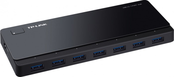 HUB extern TP-LINK, porturi USB: USB 3.0 x 7, conectare prin USB 3.0, alimentare retea 220 V, cablu 1 m, negru &quot;UH700&quot; (timbru verde 0.18 lei) 4250406