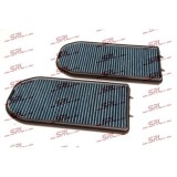 Filtru habitaclu anti-fum Bmw 7 (E38), Filtru carbon activ; cu efect antibacterian; absorbant de miros; antialergic; antifungic, SRLine