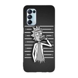 Husa compatibila cu Oppo A73 model Rick mugshot, Silicon, TPU, Viceversa, Transparent, Carcasa