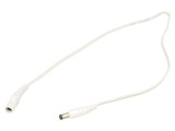 Cablu Alb DC 5,5/2,1mm 2x0,5mm2 Mufă-Soclu Drept