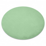 Covor BUNNY cerc verde, cerc 80 cm, Rotund, Poliester