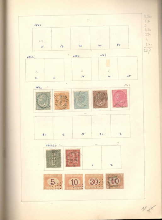 Italia.1861/81 Colectie peste 1.000 buc. timbre stampilate diferite COL.5