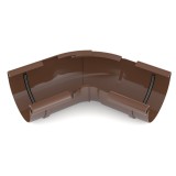 Colțar interior reglabil jgheab, 120-145&deg;, maro, Sistem 125