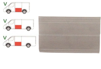 Panou reparatie lateral Mercedes Sprinter, 1995- 2007, VW LT II 05.96-12.2005 Partea Stanga, Lateral, cu segmente , inaltime 660 mm, foto