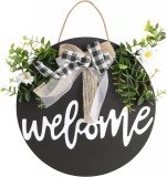 Decoratiune de bun venit Brynnl, plastic/textil, multicolor, 30 x 30 x 2 cm