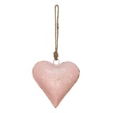 Cumpara ieftin Decoratiune Inimioara metal roz 15x5x15 cm
