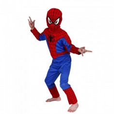 costum spiderman pentru copii 5- 7 ani cu jucarie foto