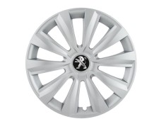 Set 4 capace roti Delta cromat R15 pentru gama auto Peugeot
