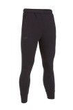 Cumpara ieftin Pantaloni Sport Barbati Joma Montana Cuff Negri - Bumbac Fleece, Buzunare Laterale, Fermoar Calcai, Snur Talie