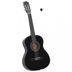 vidaXL Chitară clasică pentru &icirc;ncepători și copii, negru, 3/4 36&quot;