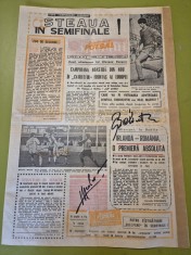 sportul 18 martie 1988-autograf helmut dukadam,gabi balint,steaua in semifinala foto