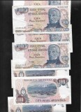 Argentina 100 pesos argentinos 1983(84) VF-XF pret pe bucata