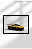 Poster Canvas cu Mașină Sport &ndash; Print Ne&icirc;nramat - Pasionați Auto - 1556 P1 GTR - Yellow - Front | A3 (29.7 x 42 cm)