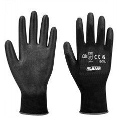 Manusi reutilizabile invelite cu PU, marime XL/10, HILMANN