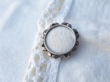 BROSA cu LOCAS FOTOGRAFIE 1850 BIEDERMEIER patina MINUNATA vintage SPLENDIDA