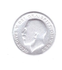 Moneda Marea Britanie 6 pence 191-, uzata, curata
