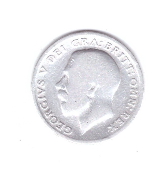 Moneda Marea Britanie 6 pence 191-, uzata, curata