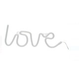 Lampa LED Neon Love, Rox, 35,5x13 cm, Oem