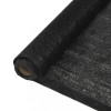 Plasă protecție vizuală, negru, 1x25 m, HDPE