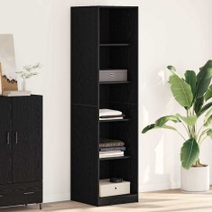 vidaXL Dulap Stejar negru 50 x 50 x 200 cm Lemn compozit
