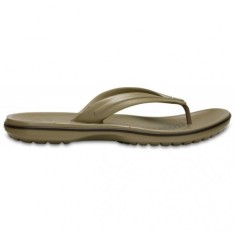 Slapi Crocs Crocband Flip Maro - Khaki