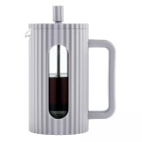 Infuzor din sticla, aparat pentru cafea, ceai sau ierburi, capacitate 600 ml, gri, Klausberg
