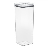 Recipient Depozitare Alimente, Plastic, Transparent, Capacitate 2L, Dimensiuni 10.5x10.5x27cm, Oem