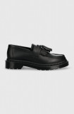 Dr. Martens mocasini de piele Adrian Mono femei, culoarea negru, cu toc plat, DM30637001