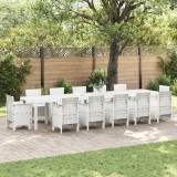 Masă de Grădină vidaXL albă 400x100x73 cm din rattan polimer