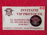 Invitatie meci fotbal RAPID BUCURESTI - DINAMO BUCURESTI (01.04.2012)