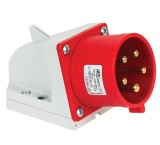 Fisa stecher 5 poli 3P+N+PE 32A 6h 380V IP44 trifazic CEE montaj aplicat