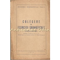 Culegere De Exercitii Gramaticale (Fonetica, Morfologie) - Cl. a V-a Si a VI-a