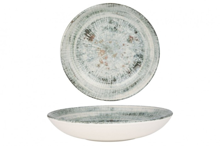 Bonna Farfurie ad&acirc;ncă - Odette - Porţelan - 25 cm (1300cc) - set de 6