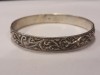 Argint BRATARA unica 1900 art nouveau FRANTA tip CATUSA marcaj VECHI de efect SPLENDIDA