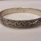argint BRATARA unica 1900 art nouveau FRANTA tip CATUSA marcaj VECHI de efect SPLENDIDA