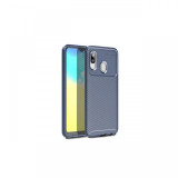 Husa Samsung Galaxy A20e Lemontti Carbon Fiber Texture Shockproof Blue